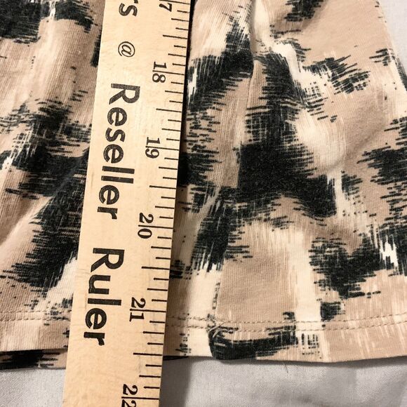 Ruby Rd Blouse Small Women Beige Black Artsy Embellished V-Neck BohoChic Summer - Picture 11 of 14